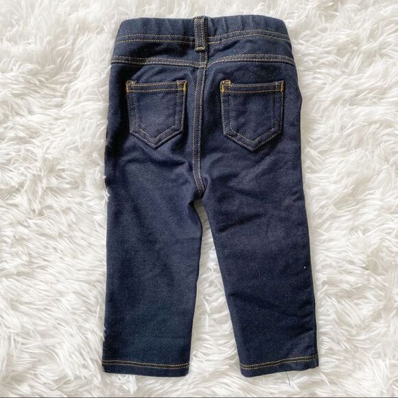 First Impressions Baby Girl Long Sleeve Navy Striped Set Size 3-6 Months - Picture 6 of 6